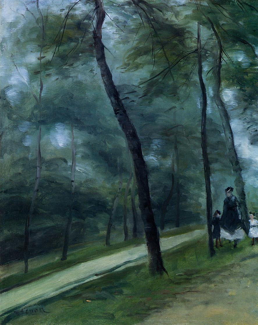 A walk in the woods Madame Lecoeur and her children 1870